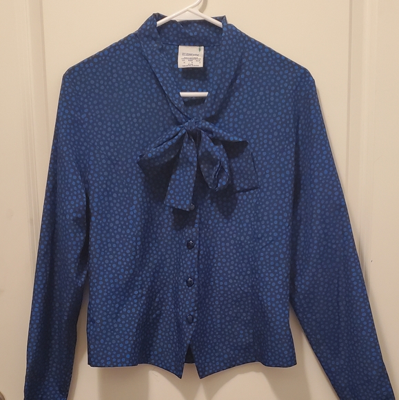 Eastex 90s vintage royal blue blouse - Picture 1 of 5